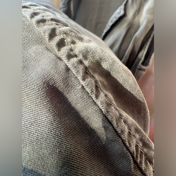 Anthropologie Wrap Dress Olive Green EUC Size 8 - Picture 12 of 16